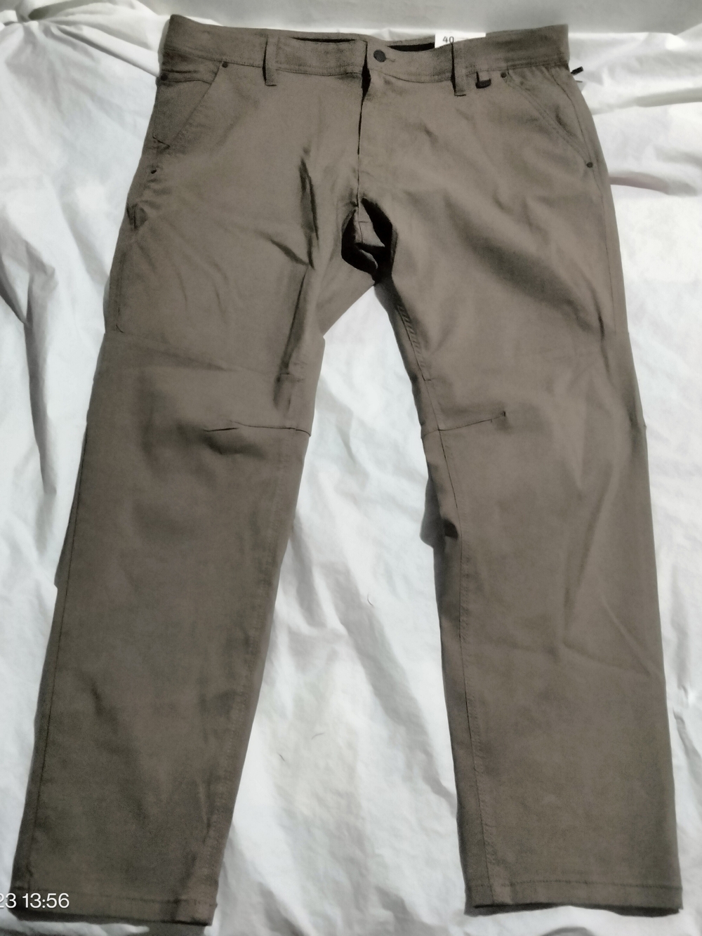 Projek Raw Bungee Flex Pants Men Size 40 Cashew Brown Stretch Chino Flat Front N